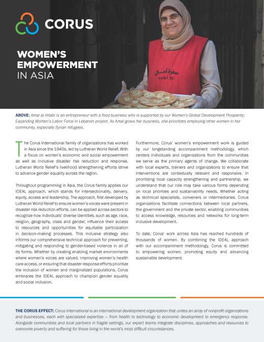 Women’s Empowerment in Asia